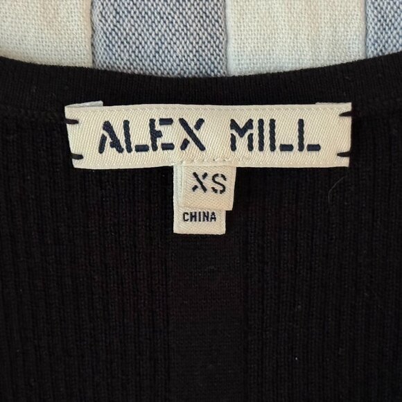 New Without Tags, Alex Mill Black Merino Wool Cropped Ava Tank, Black, Size XS - Picture 5 of 8